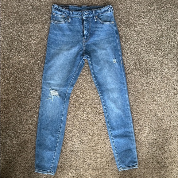 True Religion High Rise Blue Skinny Jeans - Picture 1 of 10